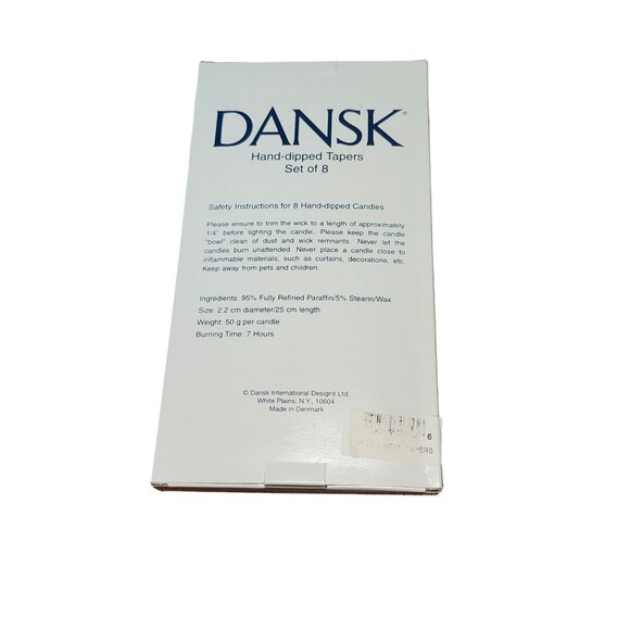 NEW Dansk Hand Dipped 10" Taper Candles Set of 8 GREEN - Picture 3 of 3